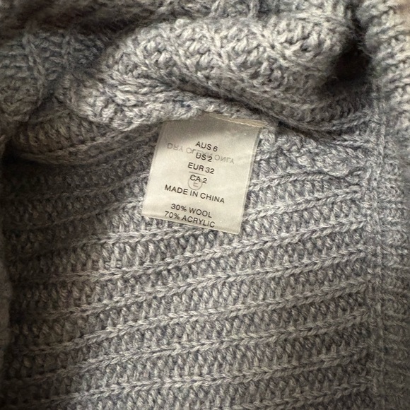 Ministry of Style Drape Knit Sweater in Grey Size 2 - Picture 3 of 5